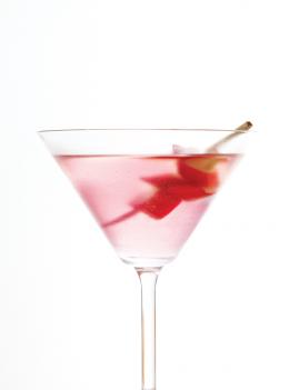 Cosmopolitain à la rhubarbe