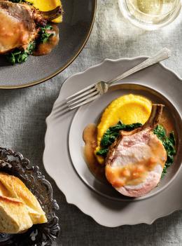 Carré de porc, sauce à l’orange