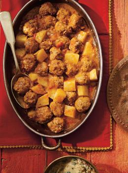 Cari de boulettes de boeuf au lait de coco