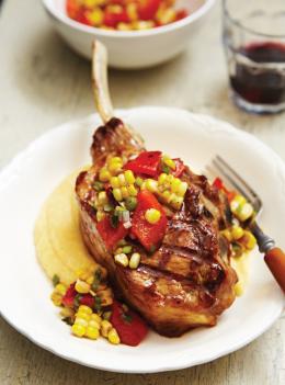 Côtes de veau et polenta