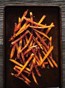 Bâtonnets de patates douces sucrées-salées