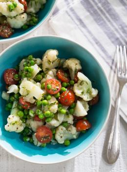 Salade de chou-fleur et de petits pois