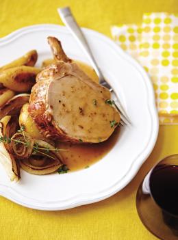 Carré de porc, sauce à l'érable