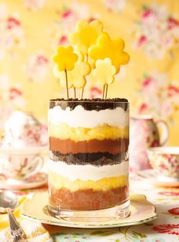 Trifle au chocolat et à l’ananas