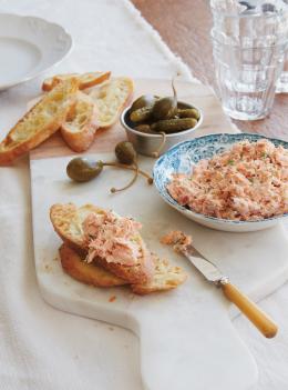 Rillettes de truite au bacon