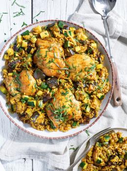 Poulet aux pruneaux façon tajine