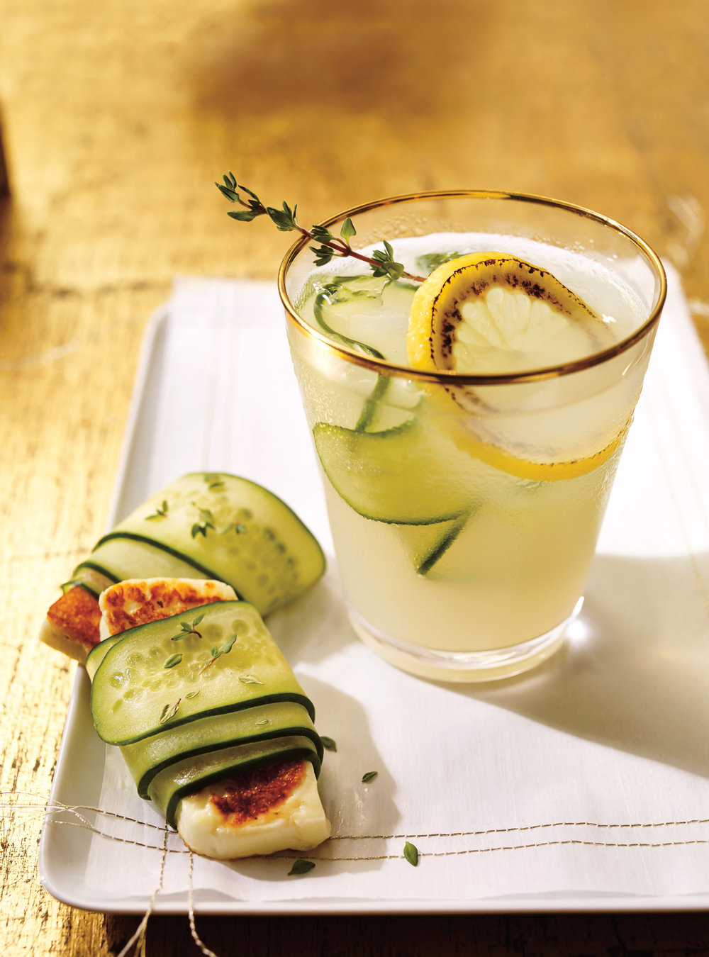 Grilled Cheese and Cucumber Hors-d’oeuvres