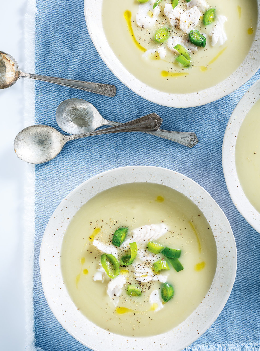 Cream of Leek and Fish Soup