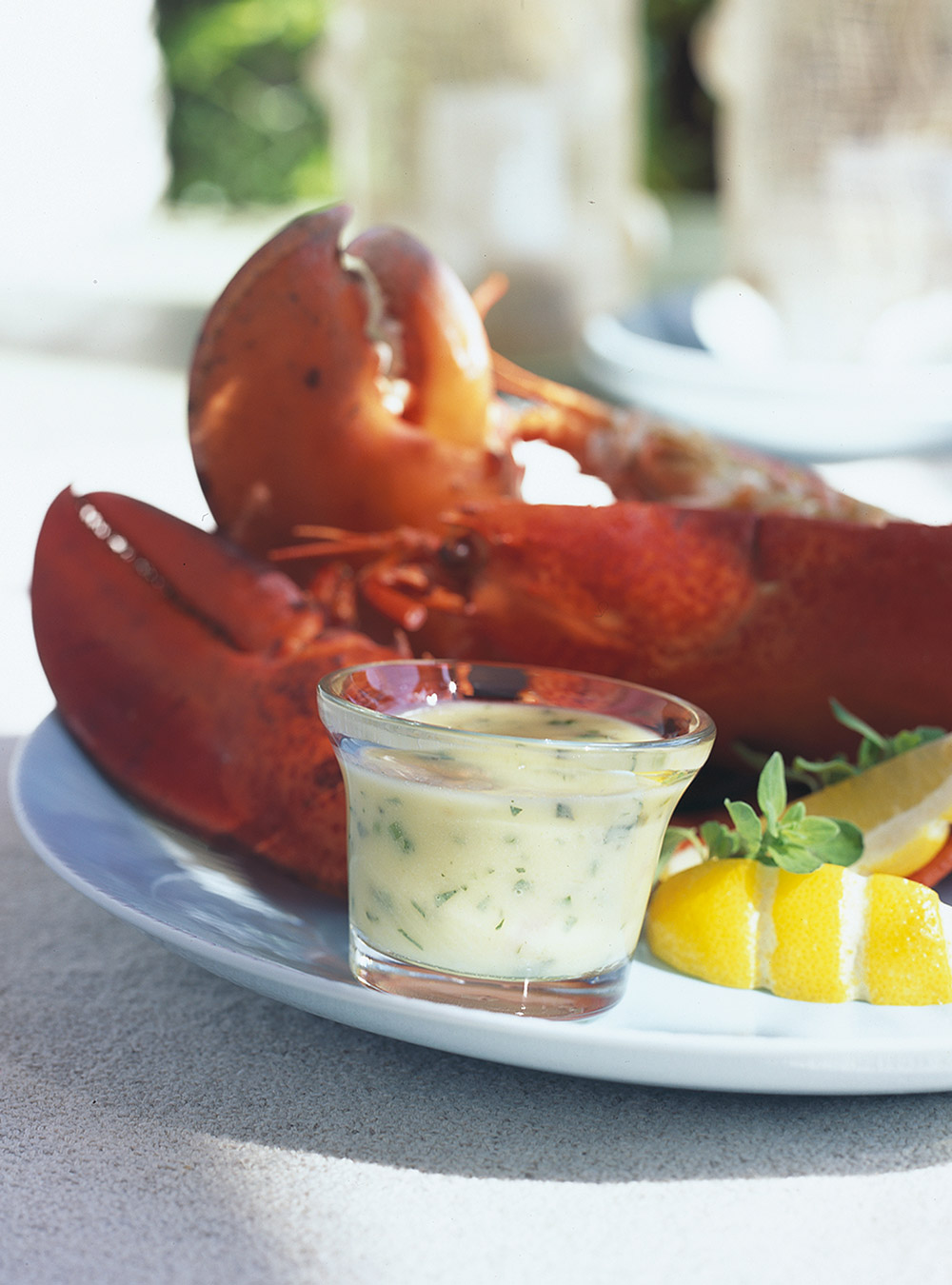Steamed Lobster with Herb Butter
