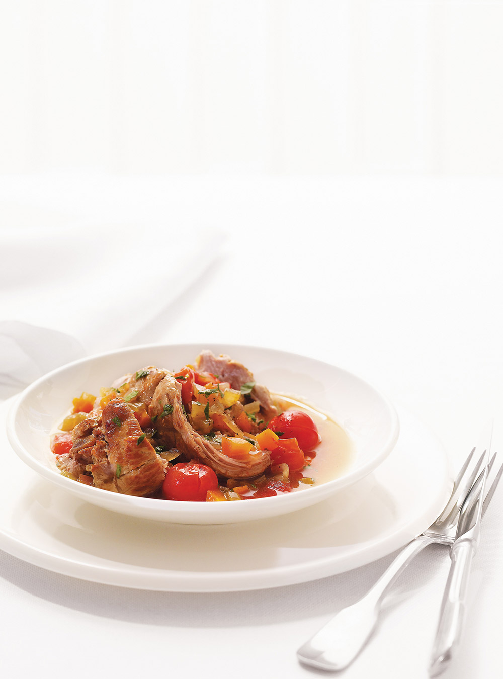 Veal Braised with Cherry Tomatoes 