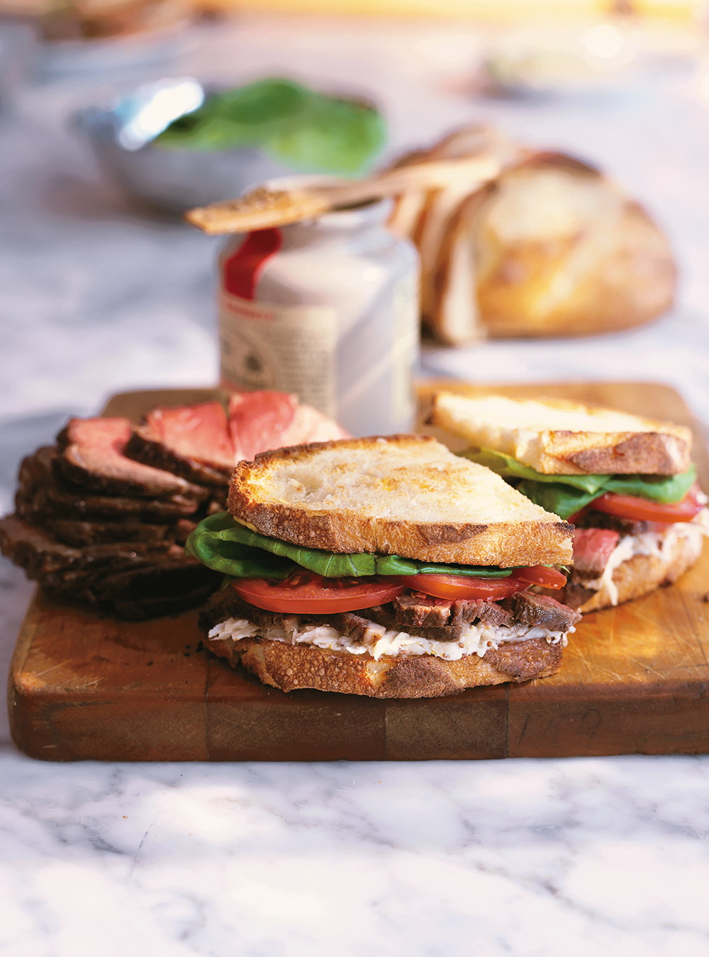 Roast Beef and Celery Root Remoulade Sandwich