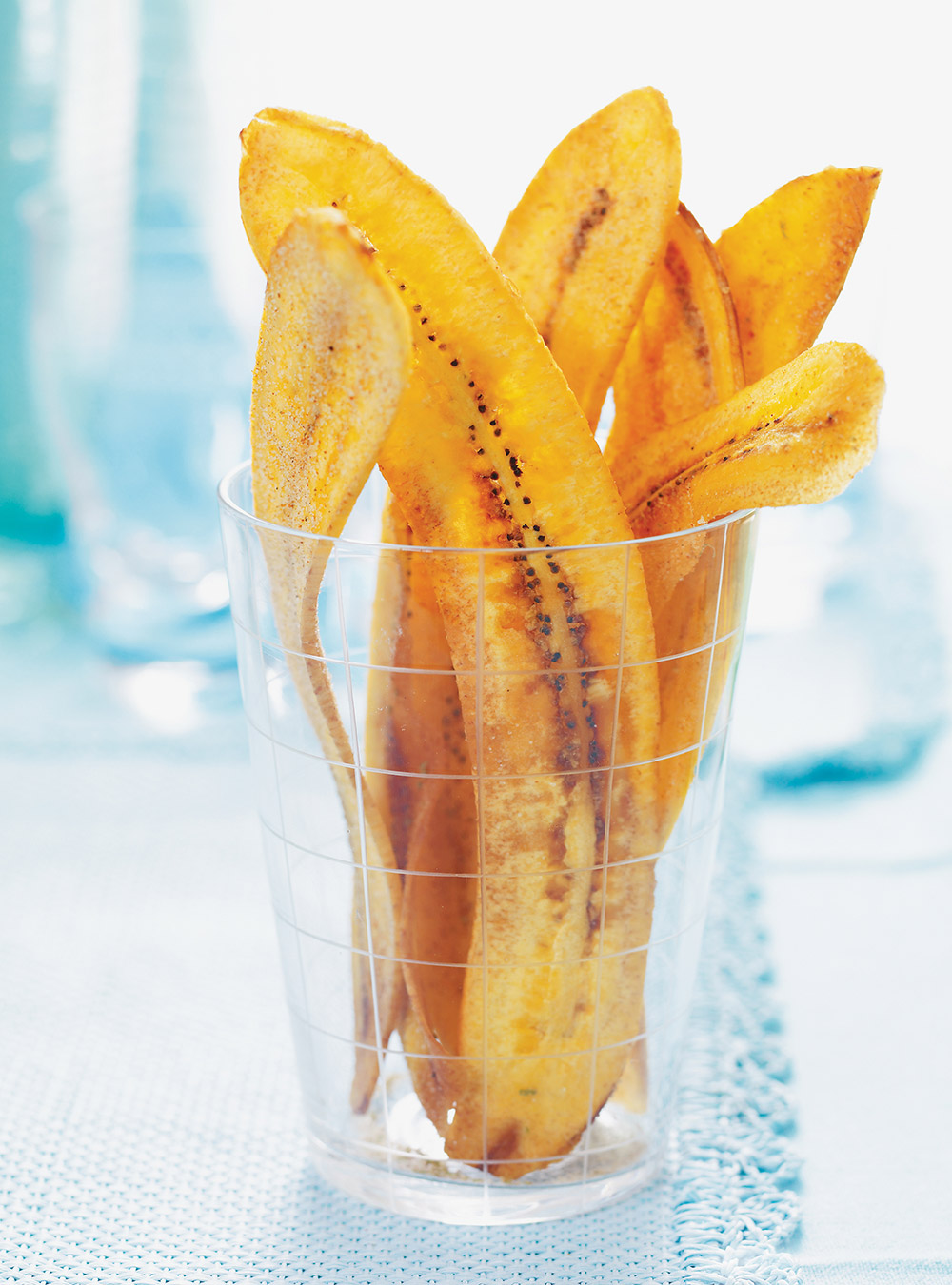 Banane plantain frite et sel à la lime