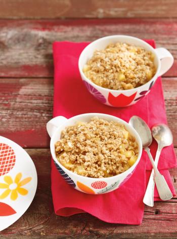 Microwave Apple Crisp