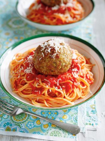 Boulettes de viande, sauce tomate et spaghettis - FamilEat