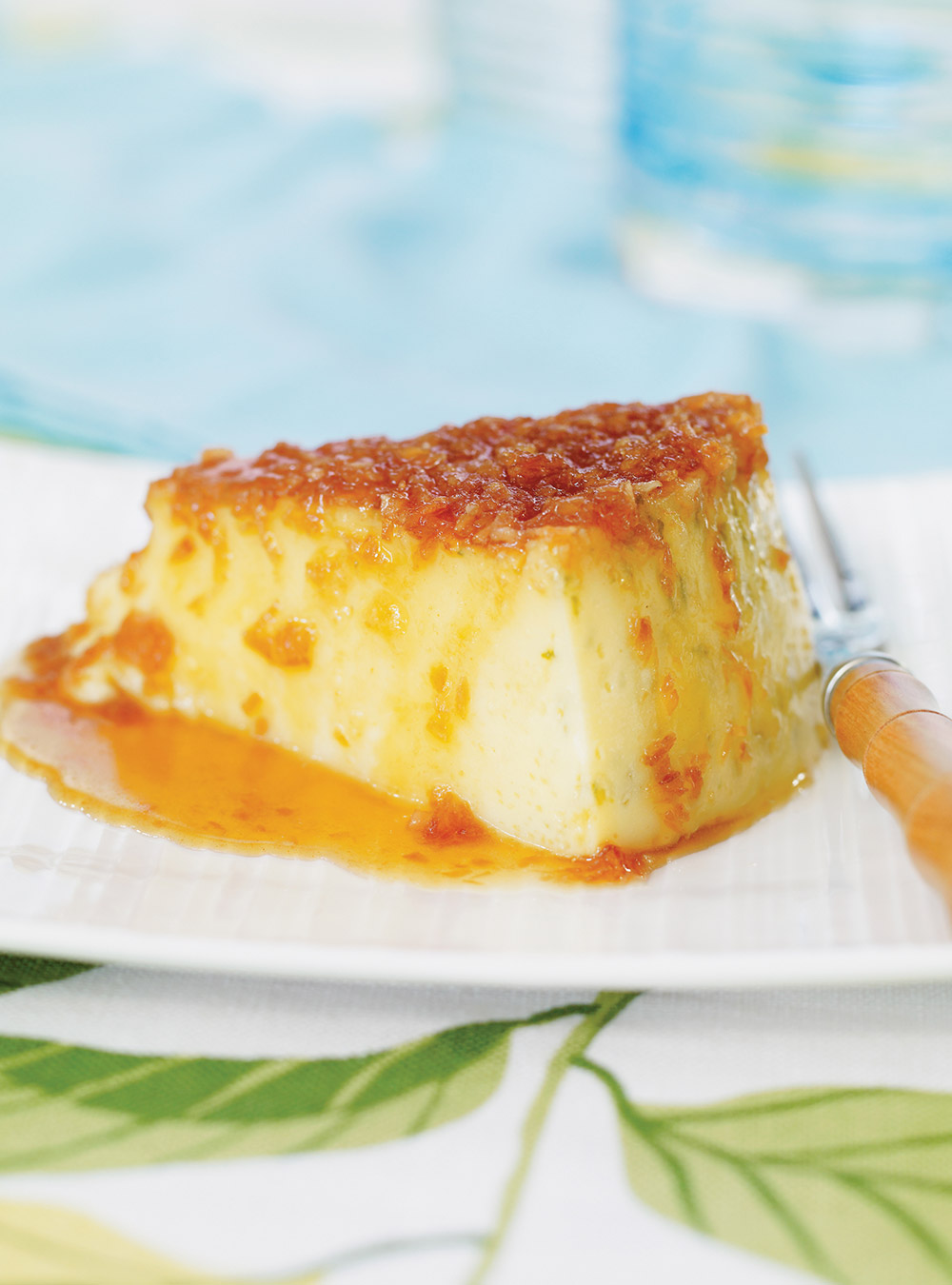 Lime Flan with Coconut Caramel