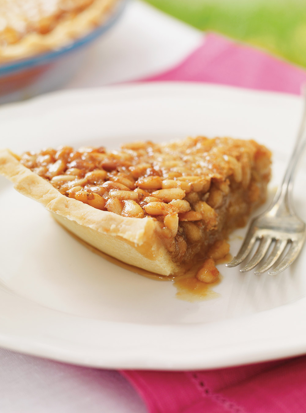 Maple Syrup and Pine Nut Pie