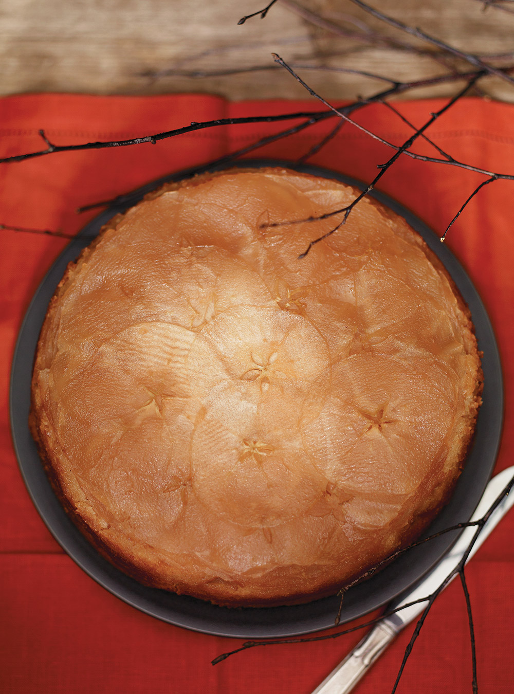 Maple and Apple Confit Upside-Down Cake