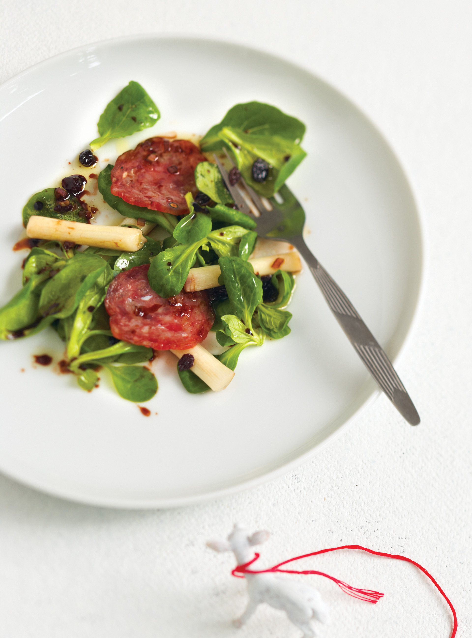 Cattail and Rosette de Lyon Salad