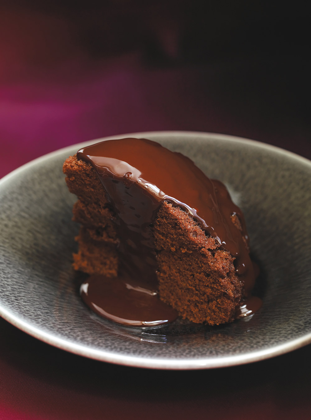 Chocolate Cake with Mocha Sauce 