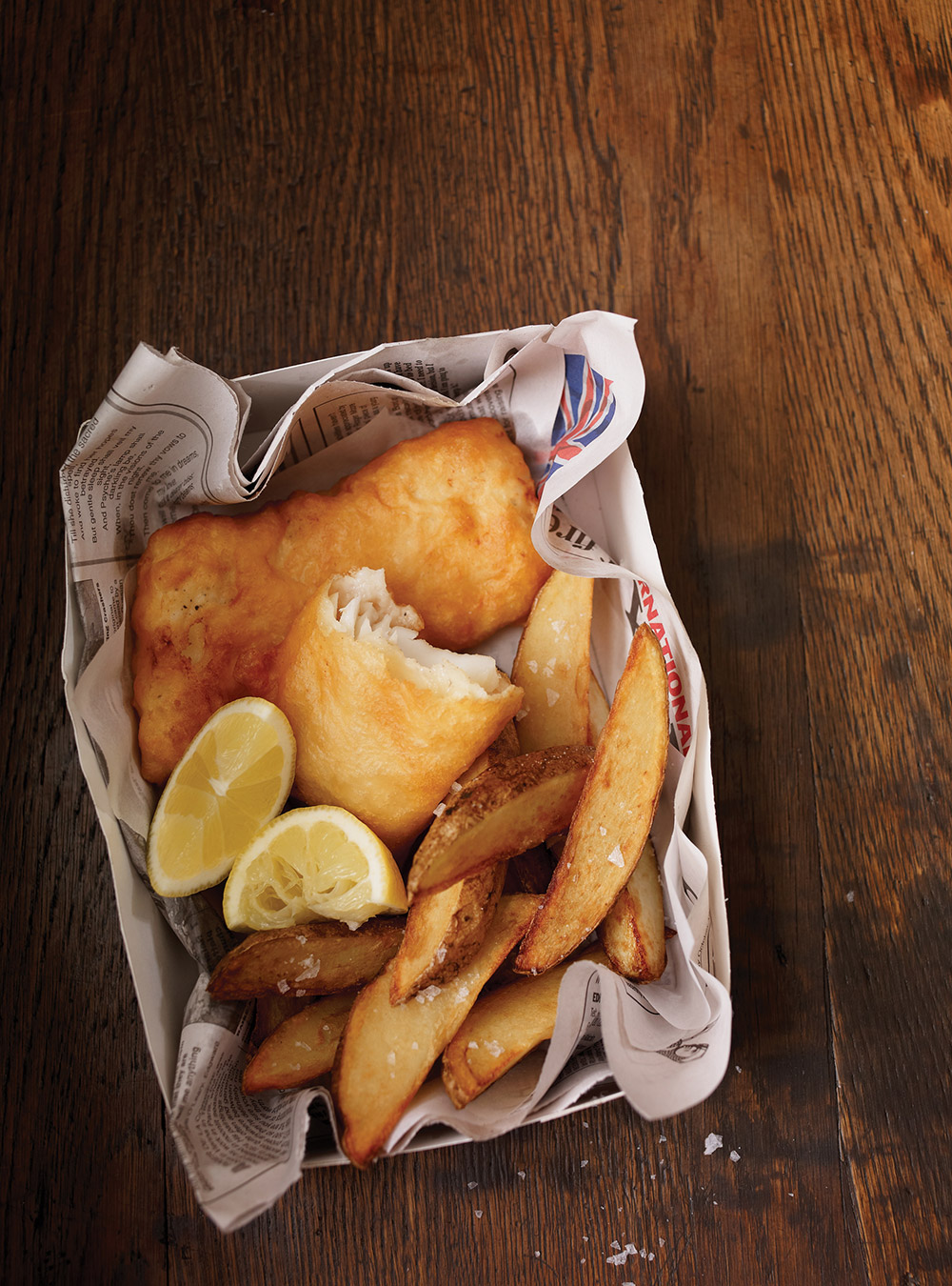 Homemade tempura batter fish and chips recipe