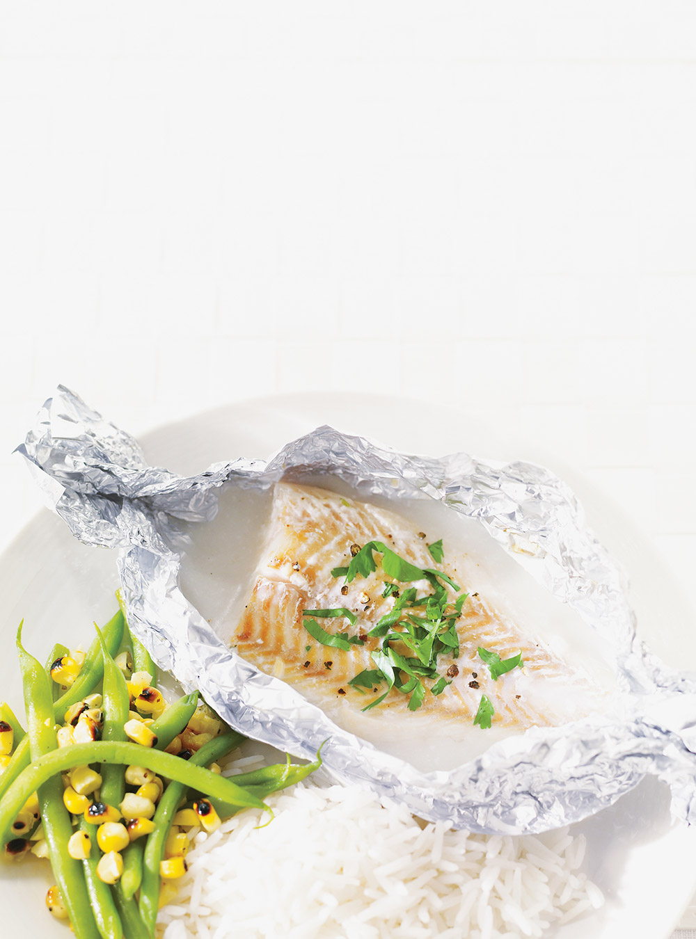 Haddock Papillotes with Coconut Milk