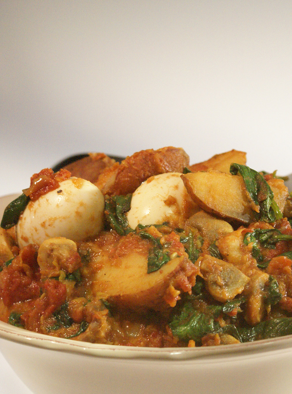 Potato and Spinach Curry
