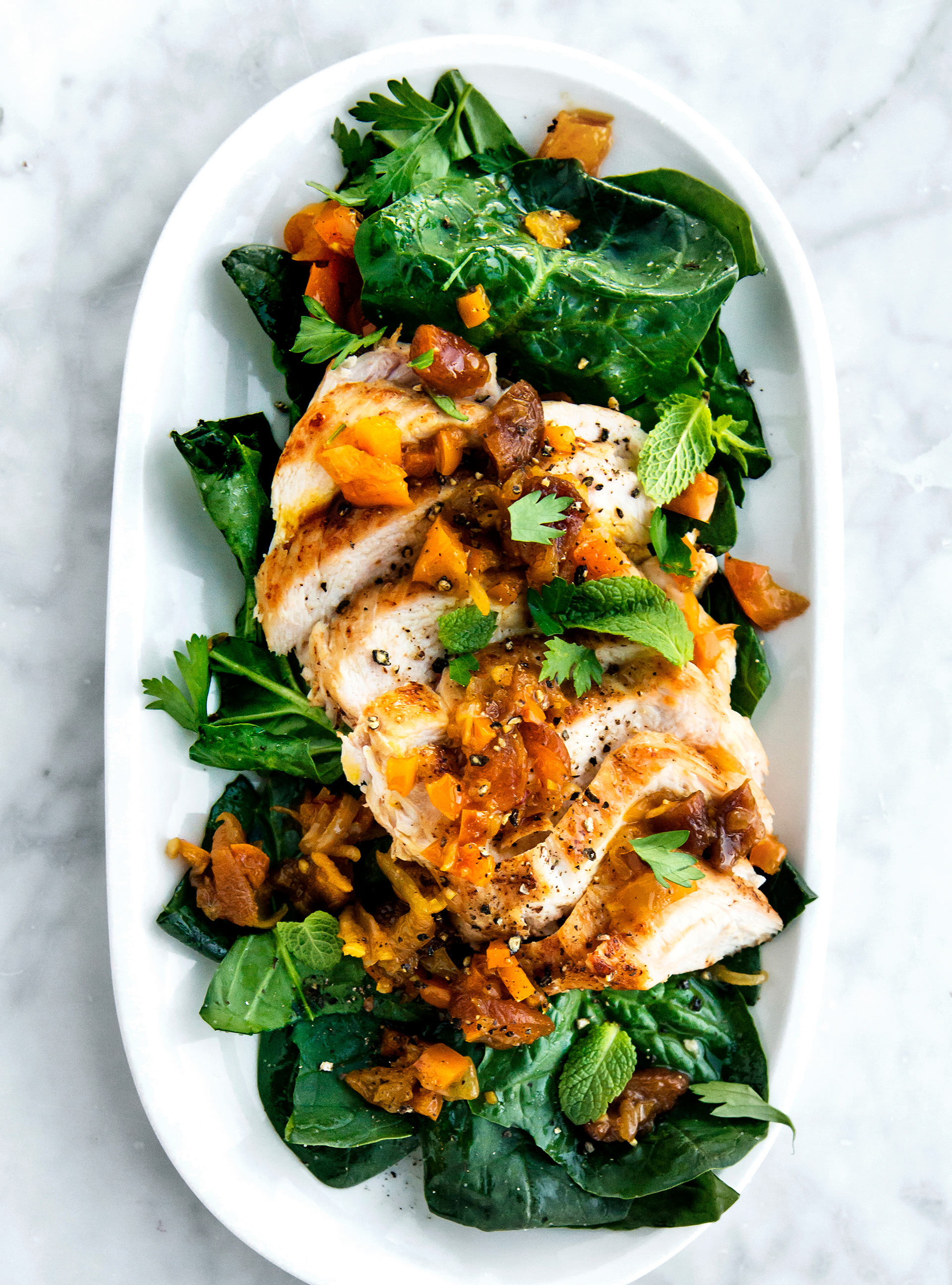 Grilled Chicken with Saffron and Apricots