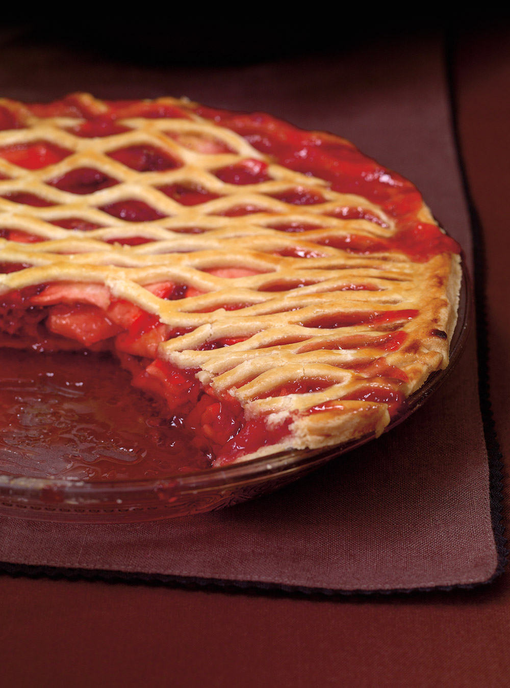 Apple and Strawberry Pie