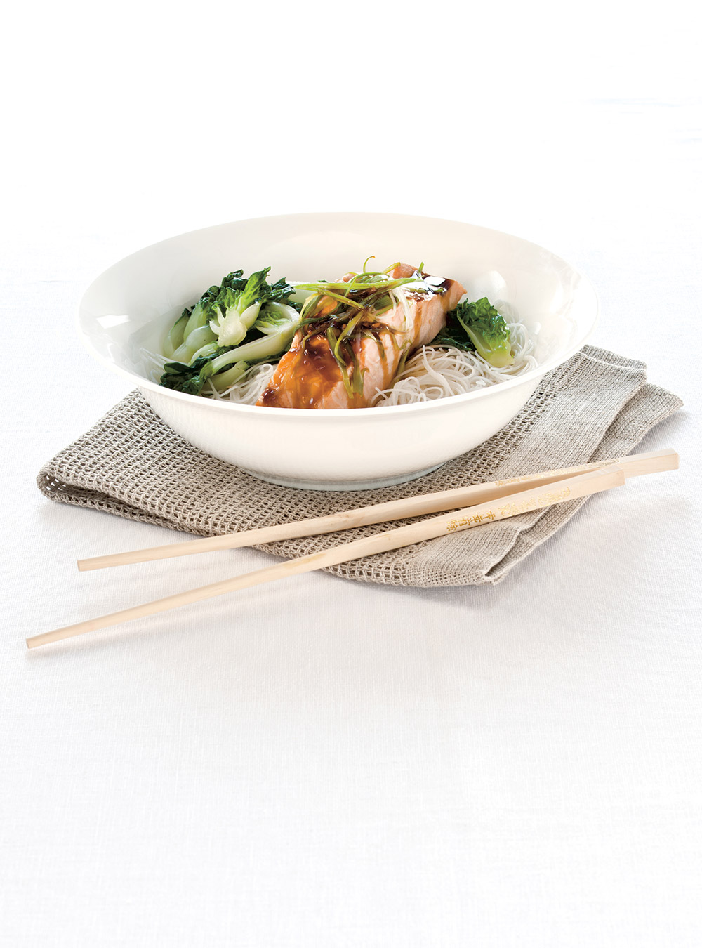 Asian-Style Steamed Salmon  