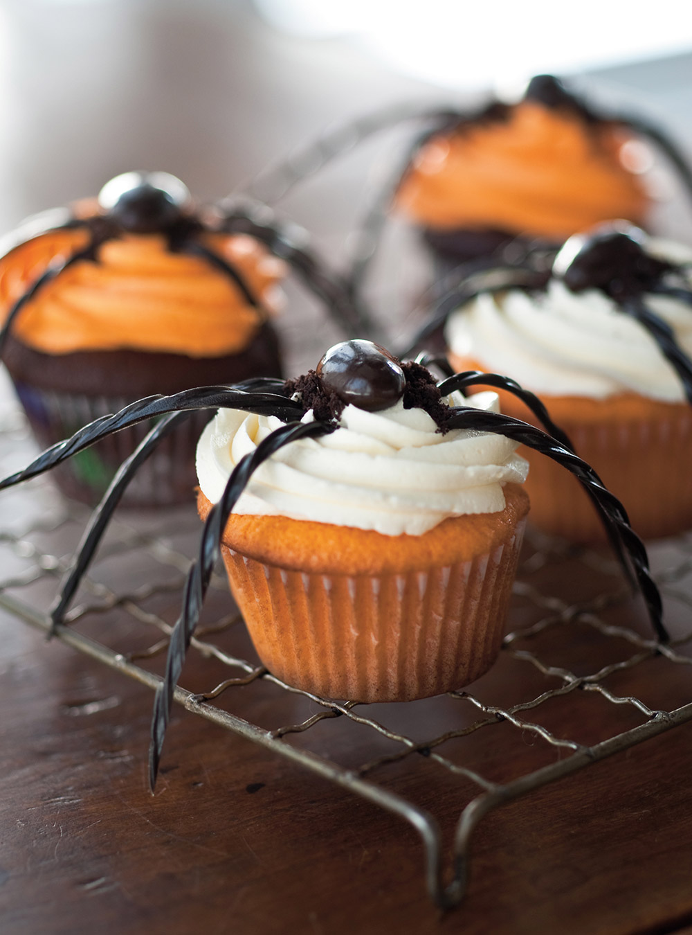 Cupcakes araignée