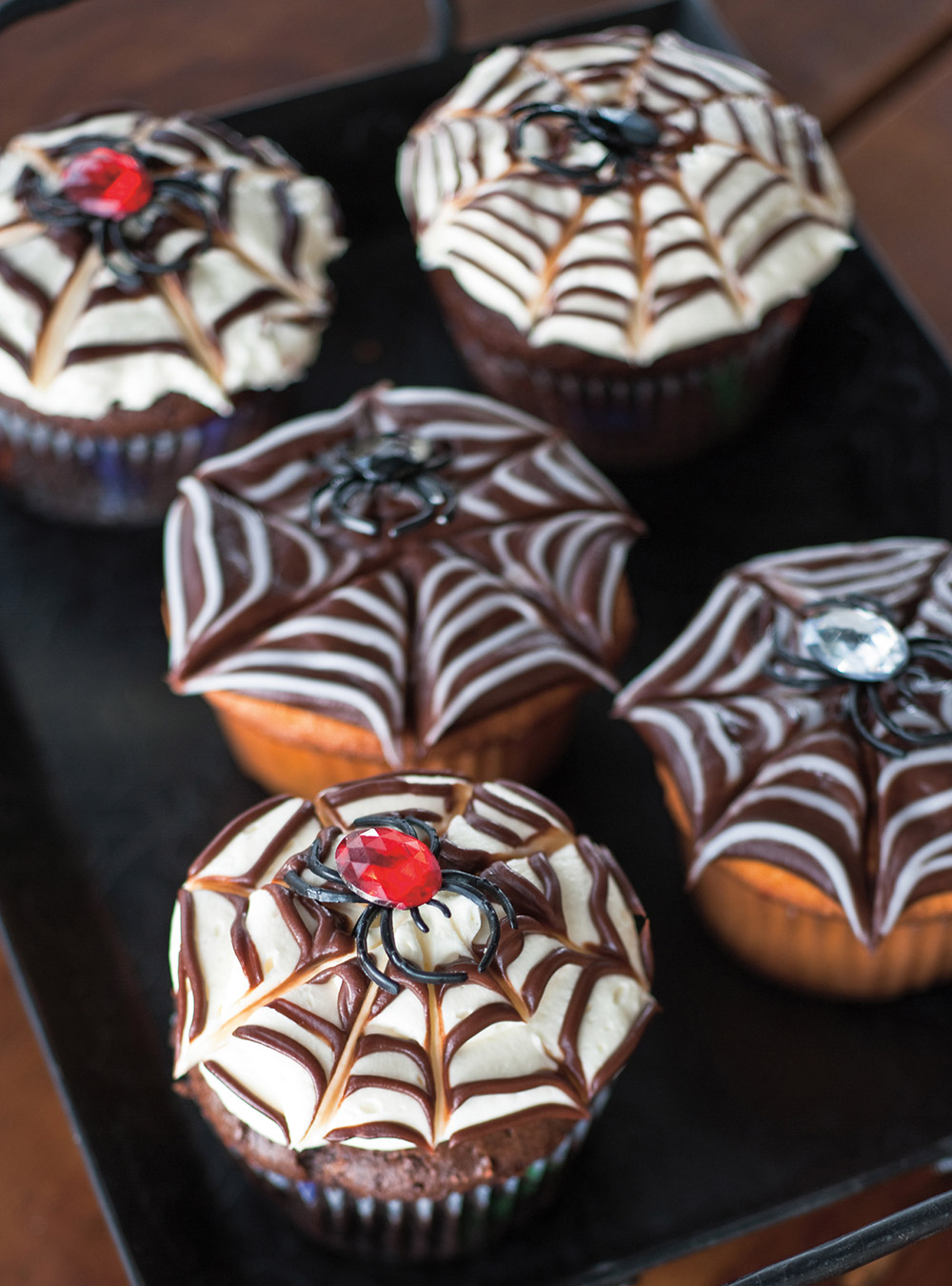 Spider Web Cupcakes 