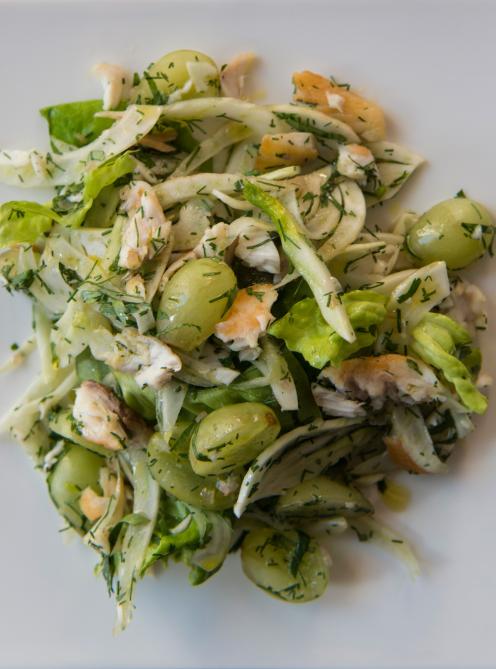 Salade Tiède De Fenouil De Raisins Et De Poisson Ricardo 