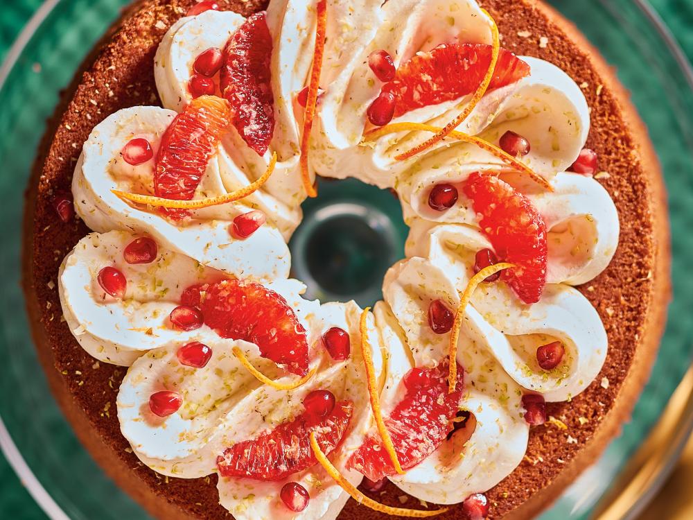 Blood Orange Chiffon Cake with Blood Orange Curd — Under A Tin Roof