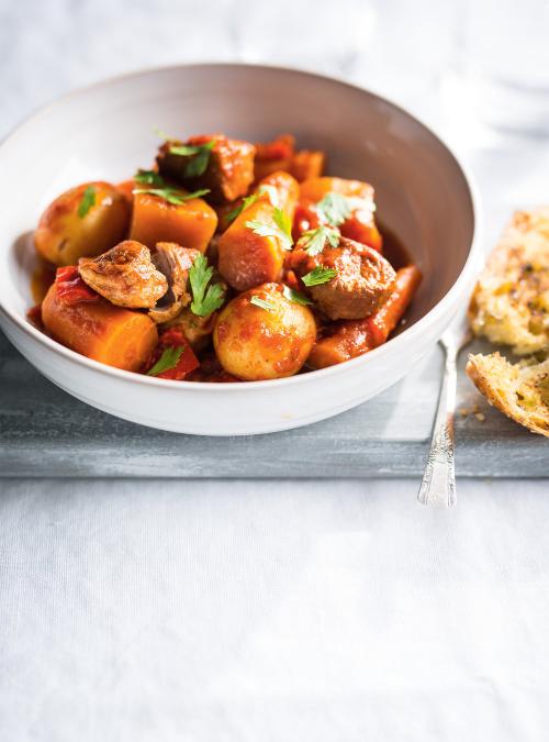 PressureCooker Pork Stew with Fall Vegetables Ricardo