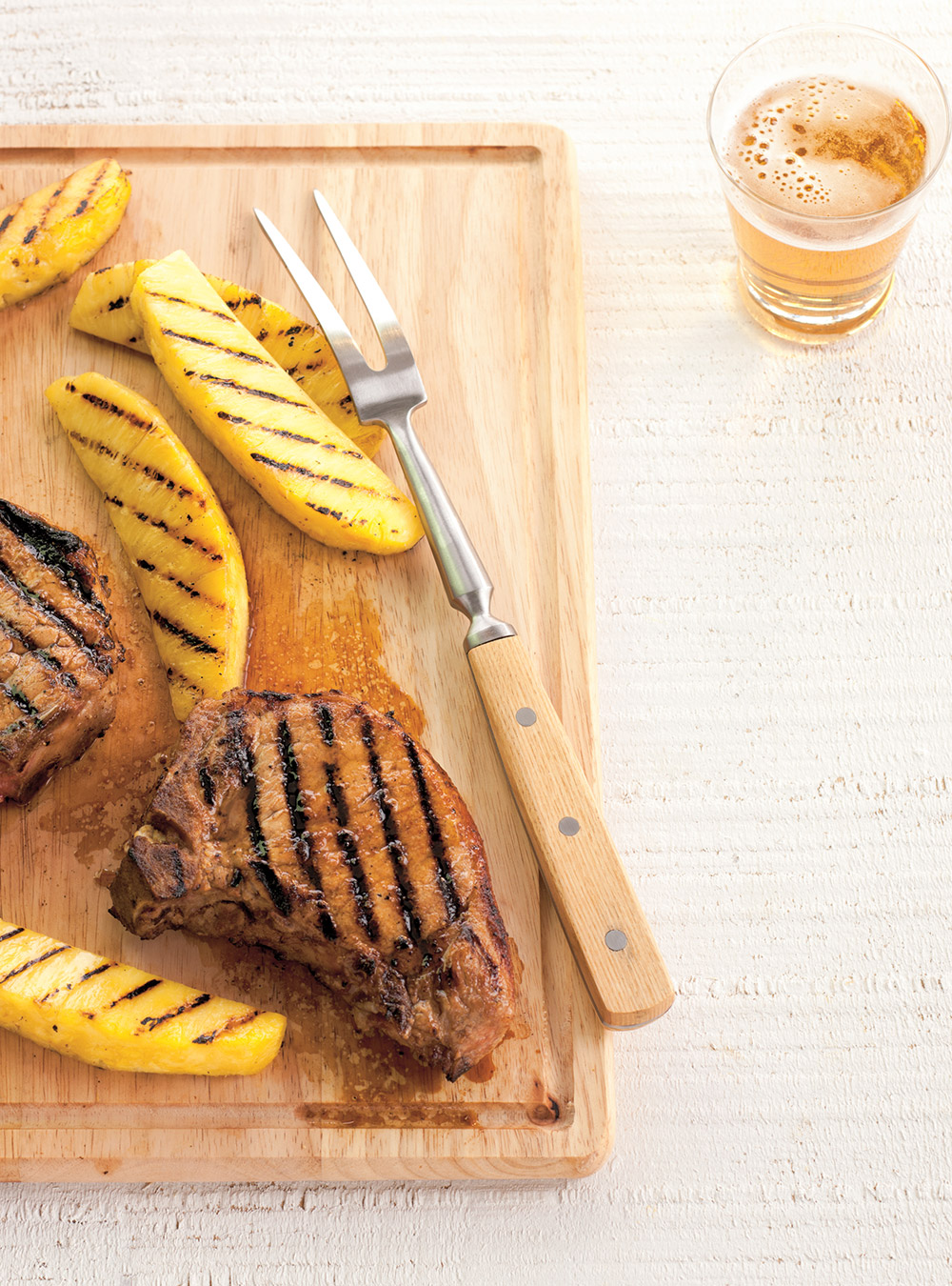 BBQ Pork Chops with Pineapple 