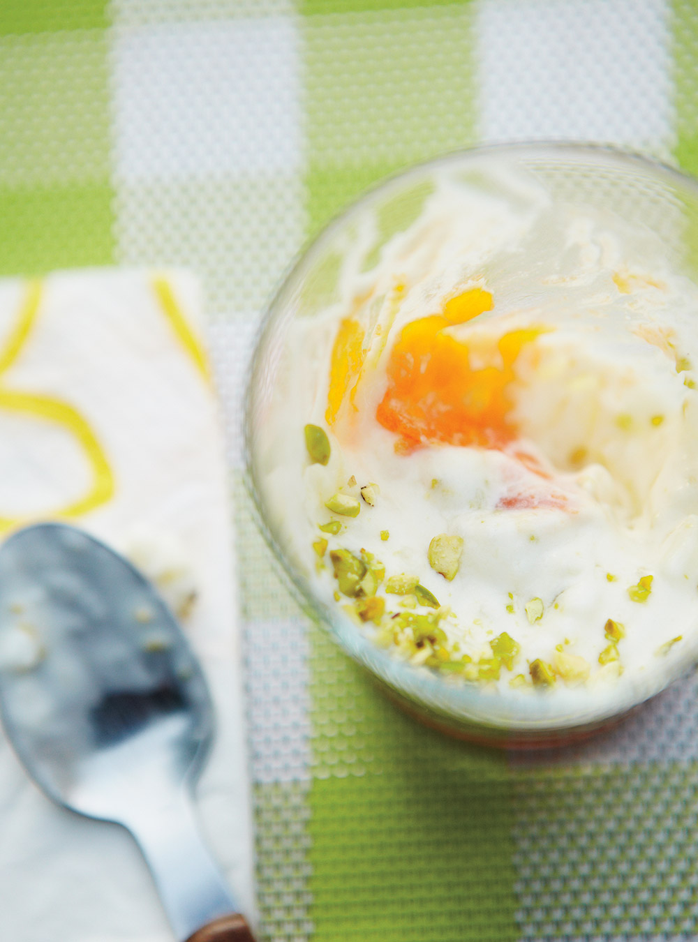 Lemon Rice Pudding with Apricots and Pistachios 
