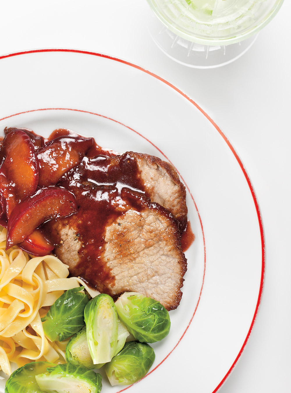 Veal Cutlets with Plum Sauce