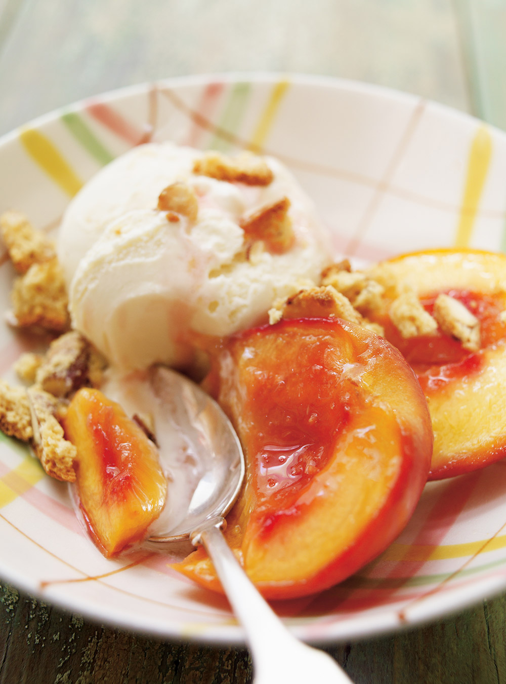 Honey and Ginger Roasted Peaches
