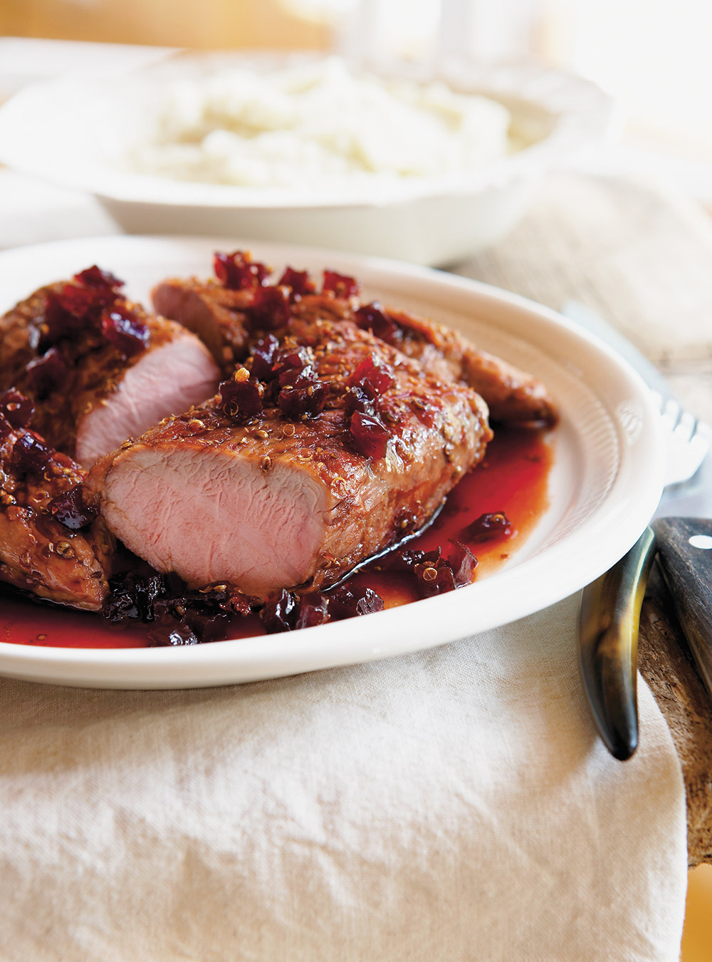 Caramelized Pork Tenderloins with Maple and Beets