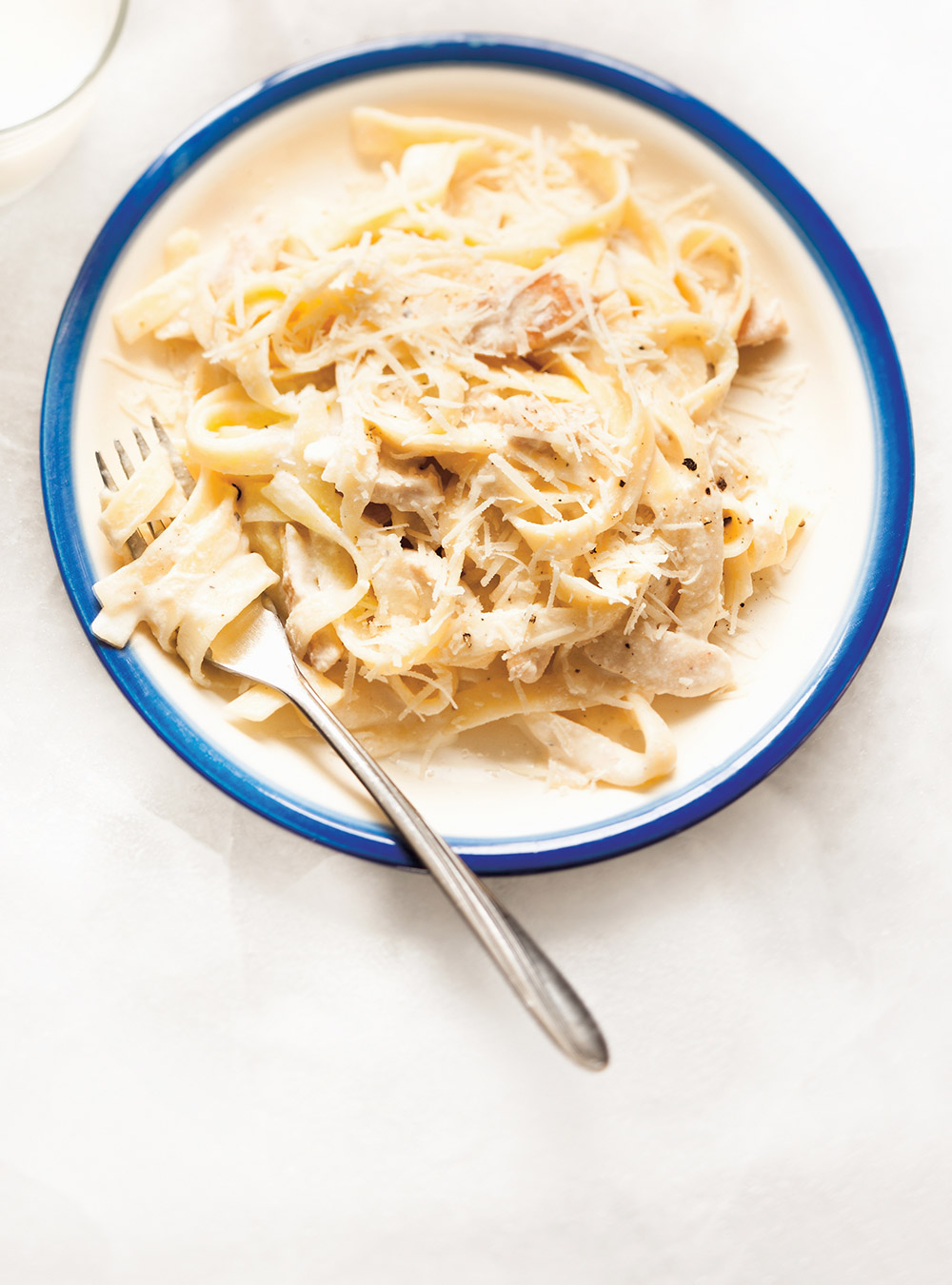 Fettuccines Alfredo au poulet