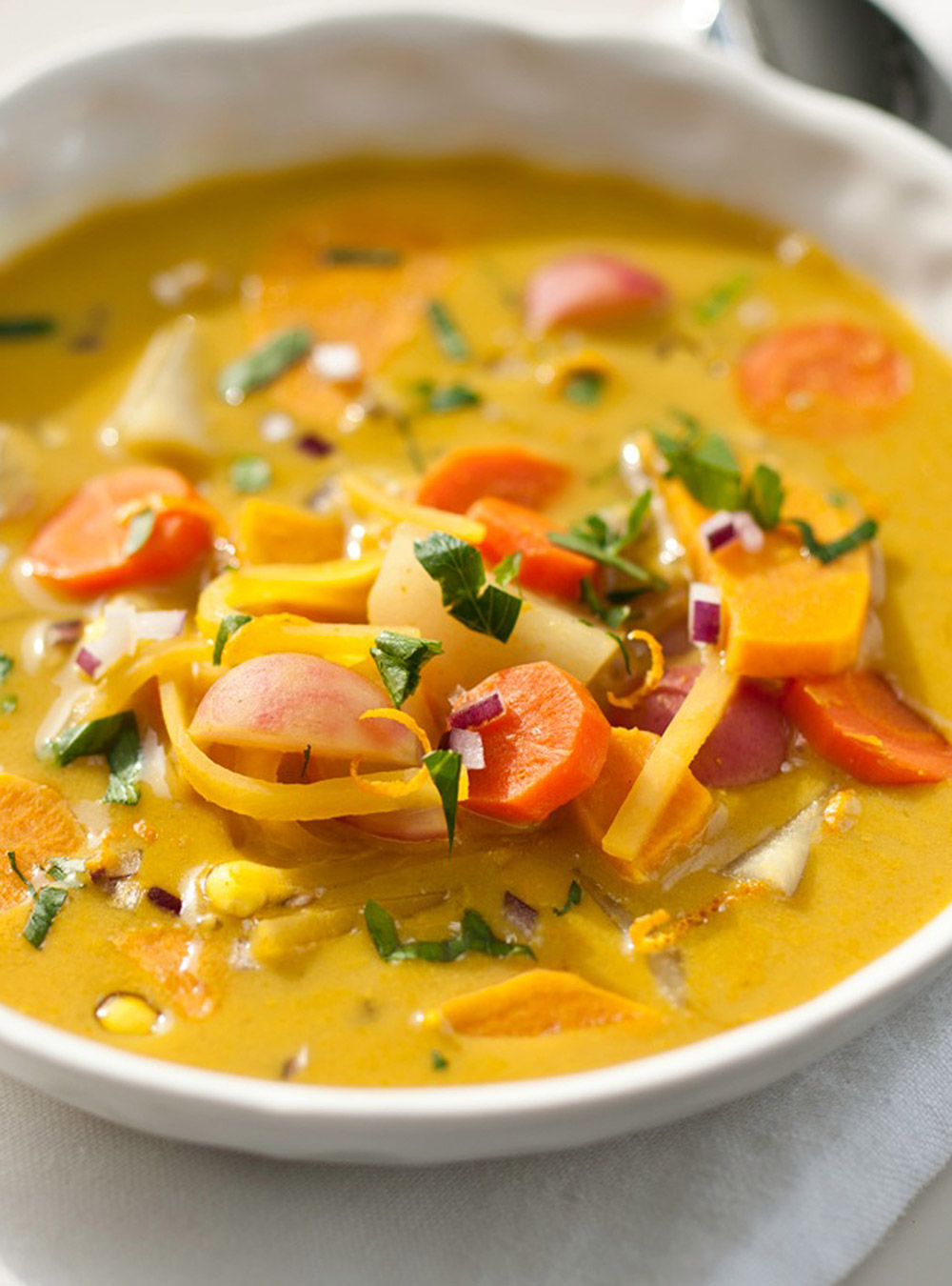 Joel Legendre’s Tapioca Soup with Fall Vegetables