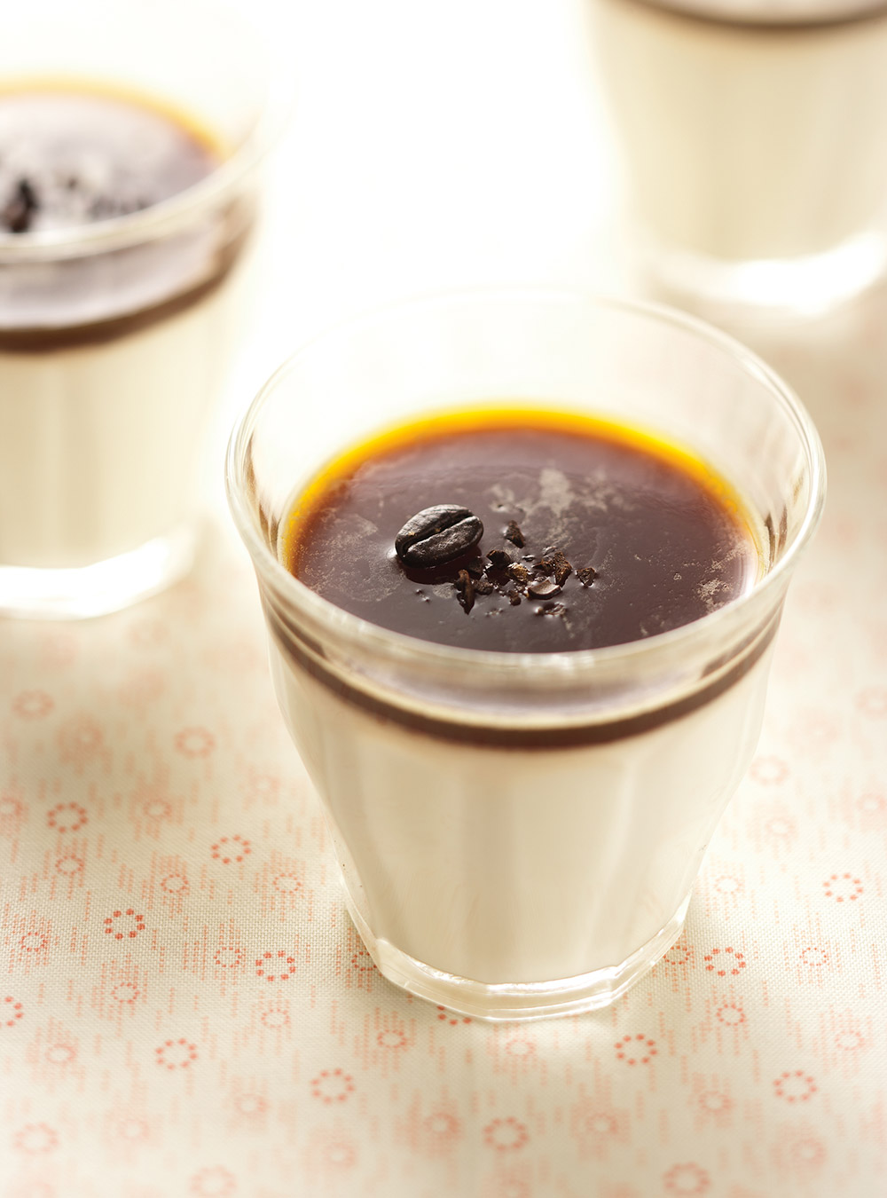 Crème Fraiche Panna Cotta with Coffee Jelly