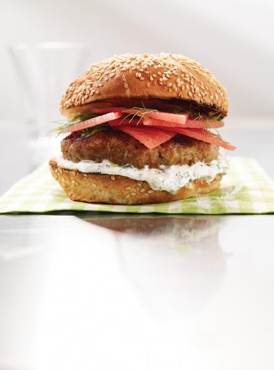 Hamburgers de veau et melon d'eau RICARDO