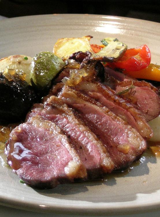 Roasted Duck Breast with Spiced Whisky Sauce and Pont-Neuf Potatoes