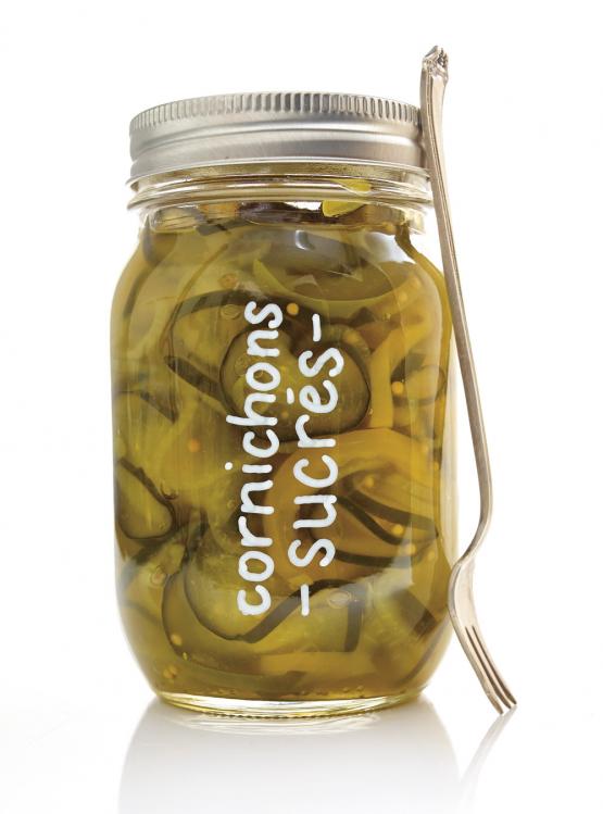 Cornichons sucrés bread and butter Ricardo