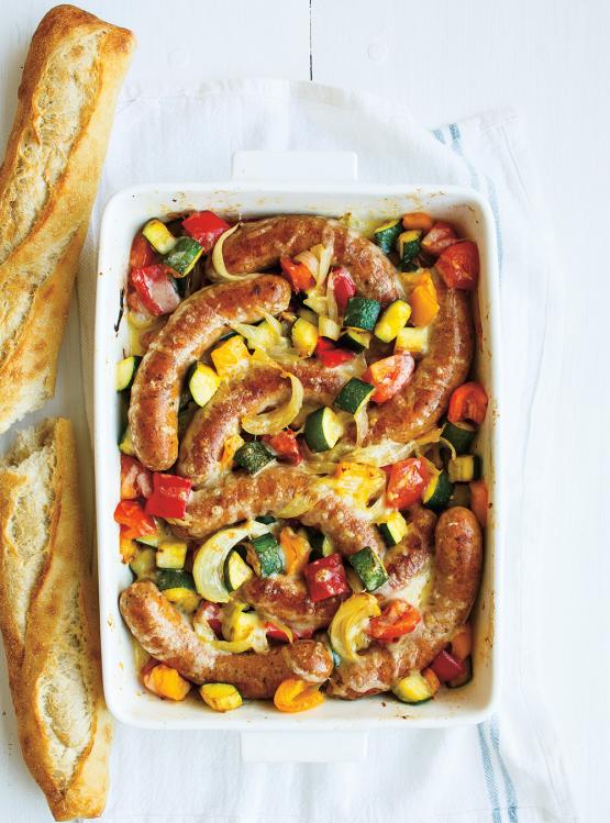 Casserole de saucisses à la ratatouille Ricardo