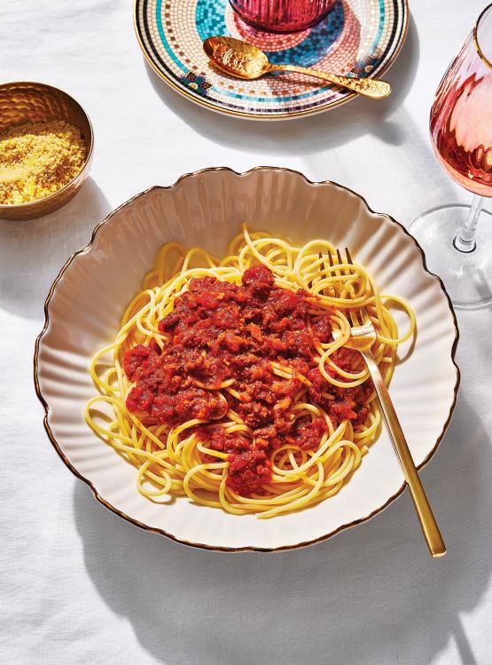 Sauce à spaghetti sans viande (à la PVT) Ricardo Sauce à spaghetti sans viande (à la PVT) Ricardo