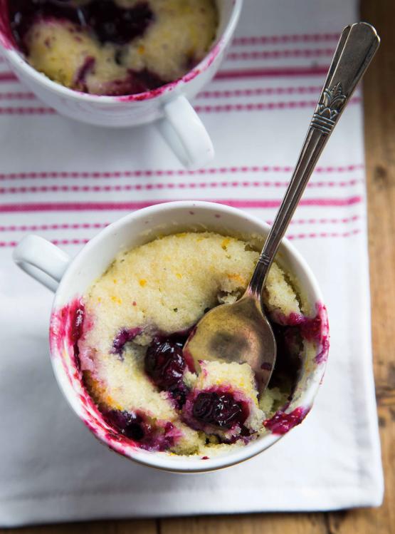 Pouding aux bleuets dans une tasse Ricardo