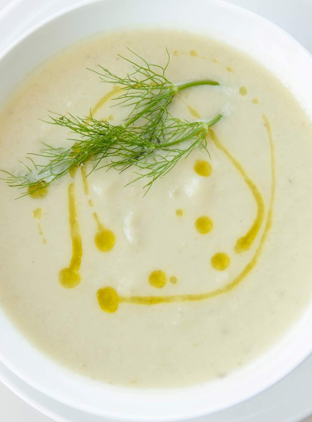 Caroline Dumas’ Cream of Jerusalem Artichoke, Fennel, and Celeriac Soup