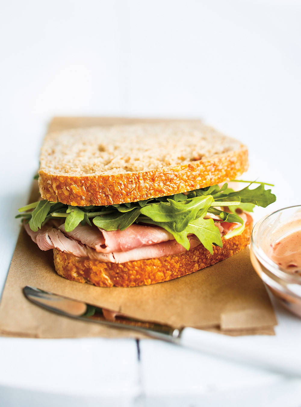 Cherry-Mustard Ham Sandwiches